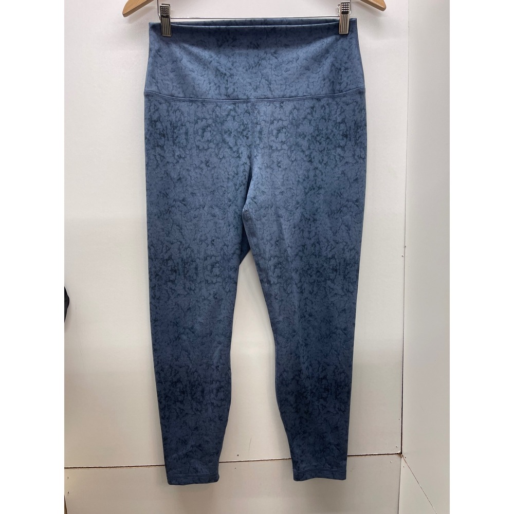 Yogalicious Lux Everyday Tight Blue Marble High Waist Leggings Womens XL